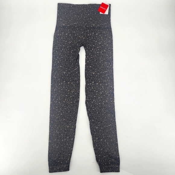 SPANX Look at Me Now Olive Leopard Seamless Slimming Leggings - Picture 3 of 7